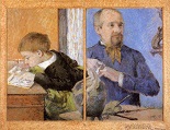 Поль Гоген Скульптор Обе и его сын-1882
